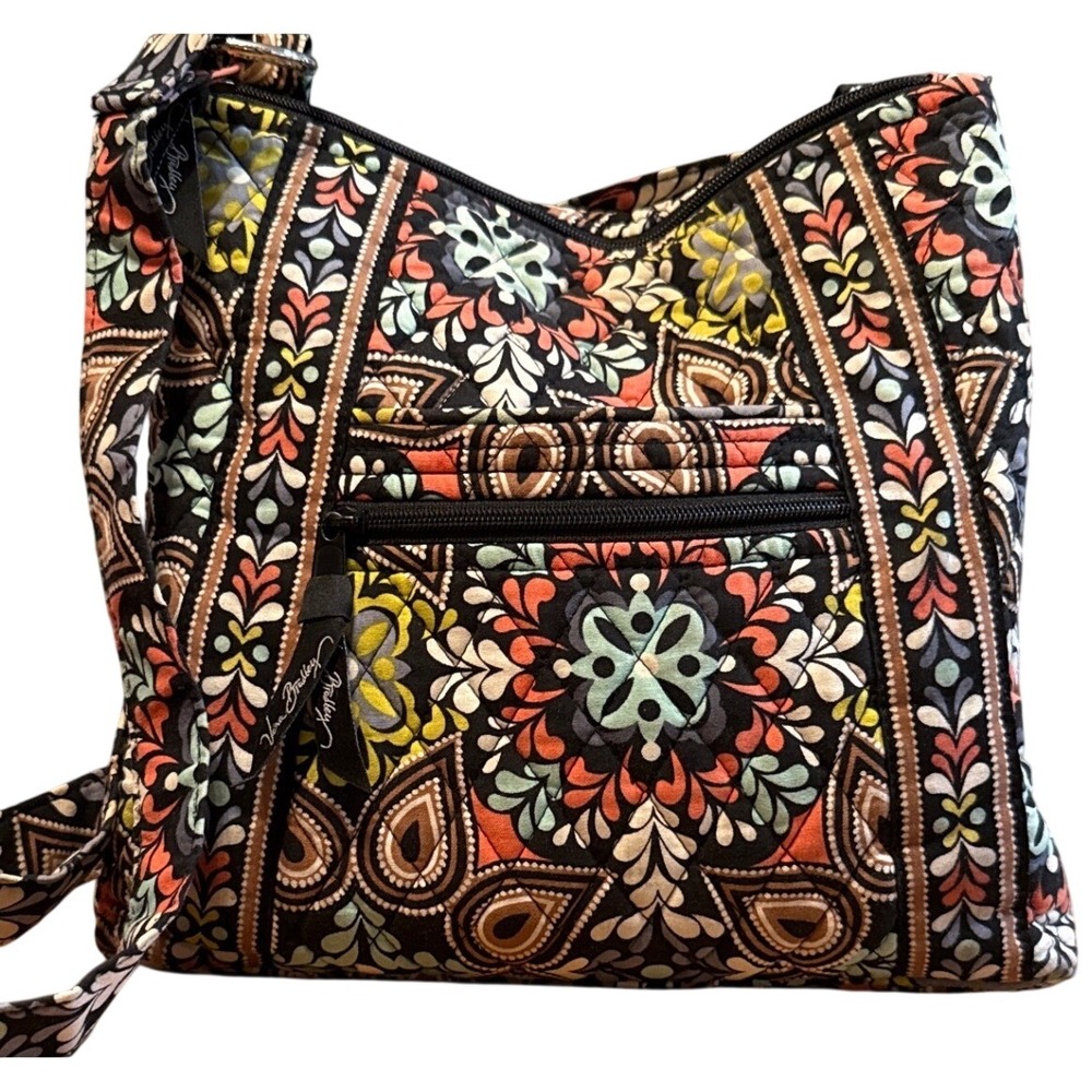 Vera Bradley Crossbody Bag Sierra Quilted 10x10 Retired Floral